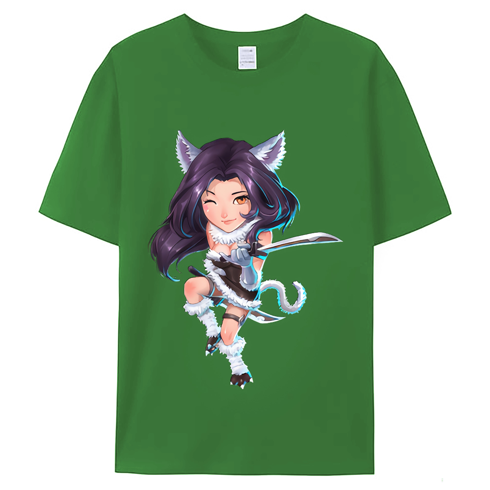 （画像用） リーグ・オブ・レジェンド League of Legends LOL レディースカジュアルプリントTシャツ（綿100％）